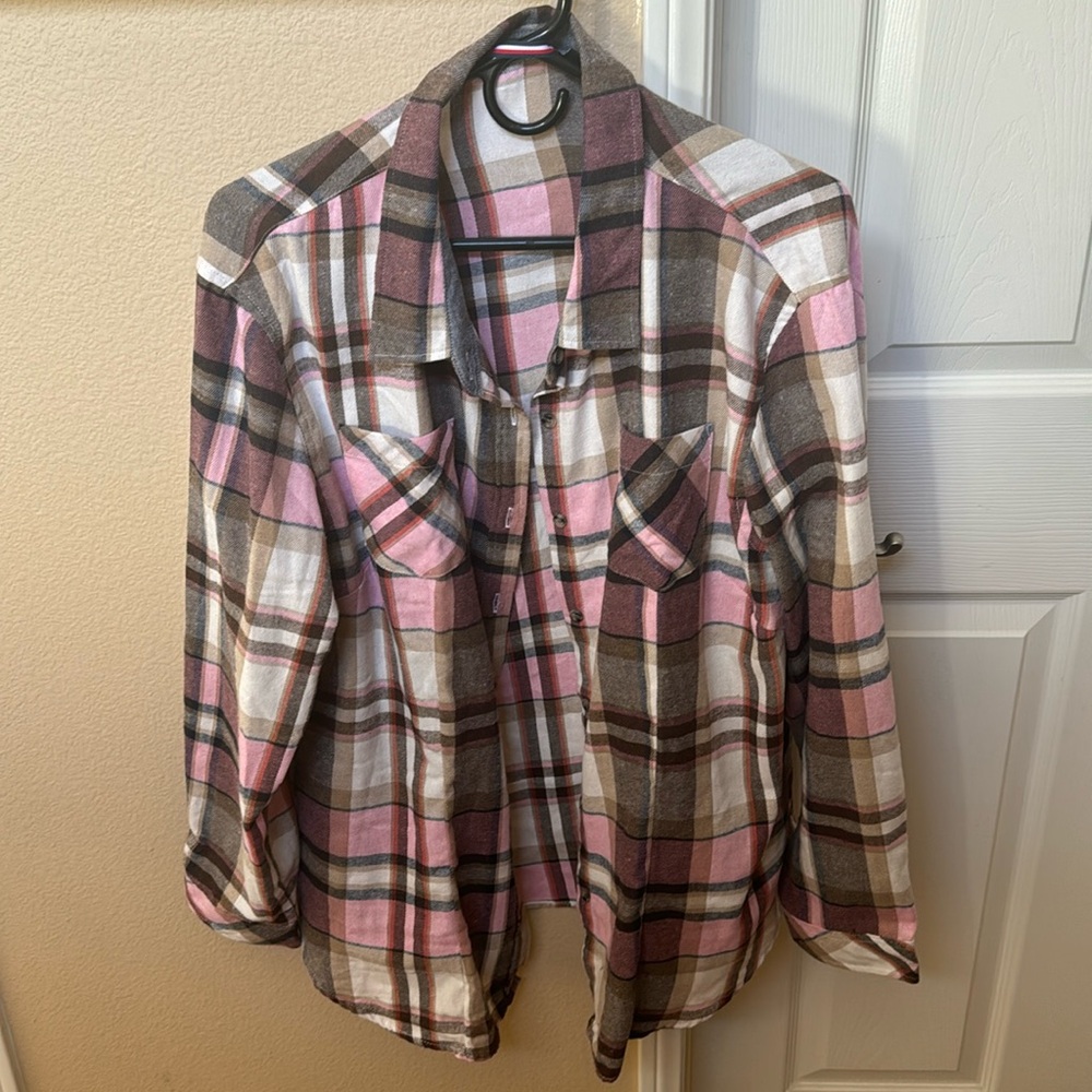 Pink Plaid Shirt